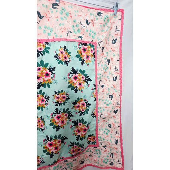 Matilda Jane Floral & Citrus  Double Sided Kids blanket/ Throw  38"x38" - Picture 6 of 13
